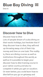 Mobile Screenshot of bluebaydiving.com